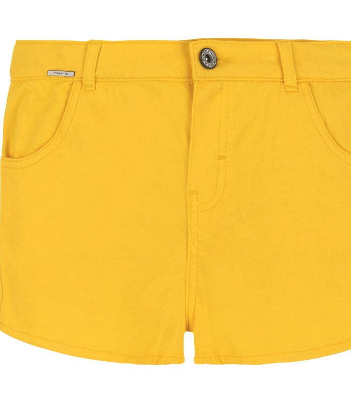  Короткие летние шорты для девочки подростка жёлтые 6255 - 69, Майорал, Испания 
