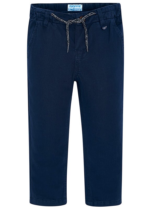  Синие льняные брюки для мальчика 3532 - 52, Майорал, Испания 
